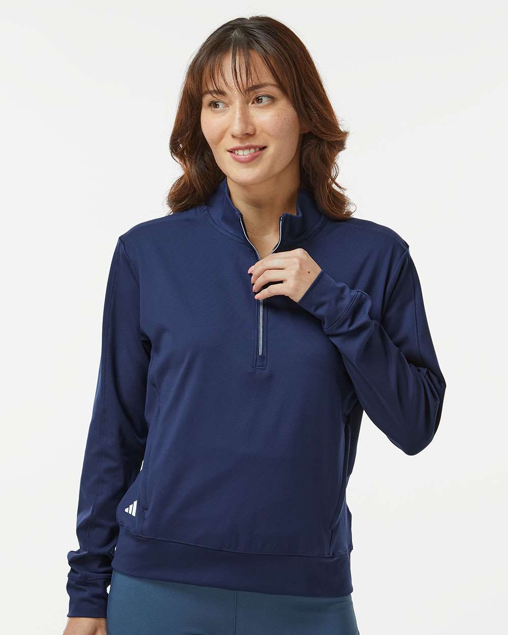 Adidas-A1002-Women's Ultimate365 Quarter-Zip Pullover - Image 11