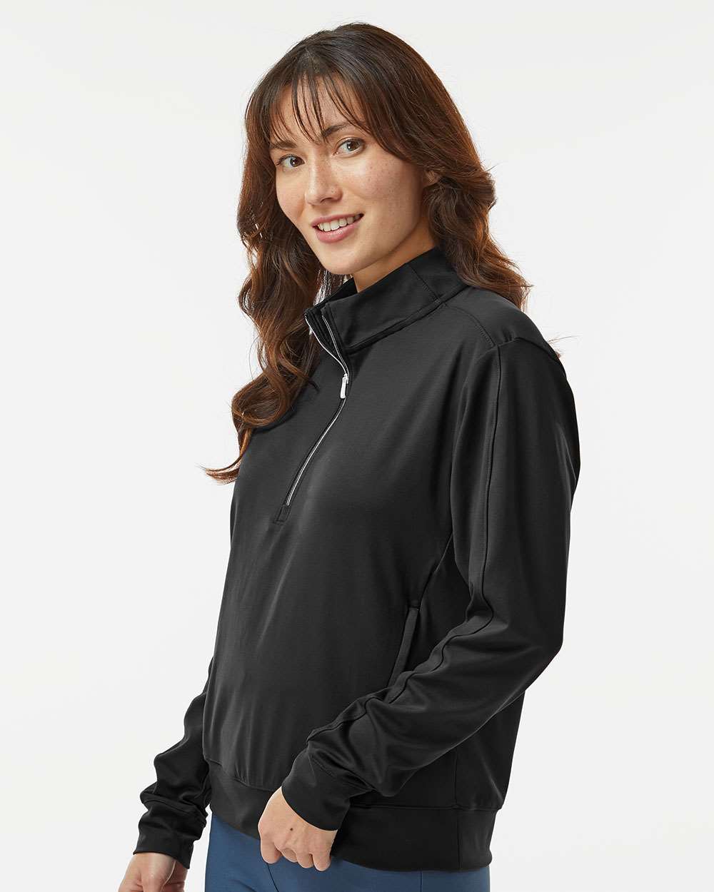 Adidas-A1002-Women's Ultimate365 Quarter-Zip Pullover - Image 5