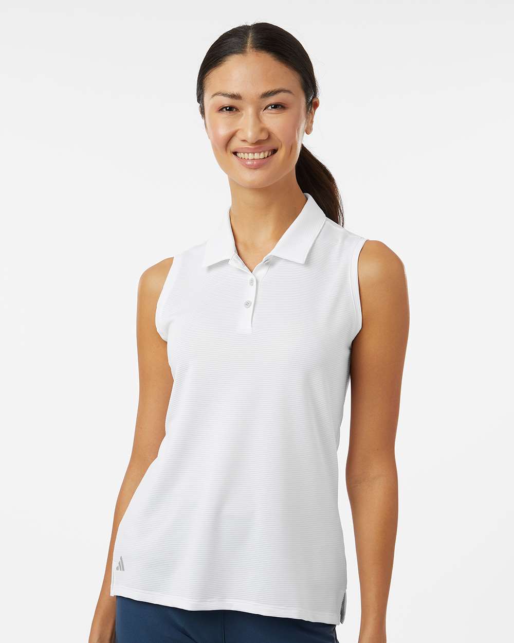 Adidas-A1005-Women's Ottoman Sleeveless Polo - Image 17