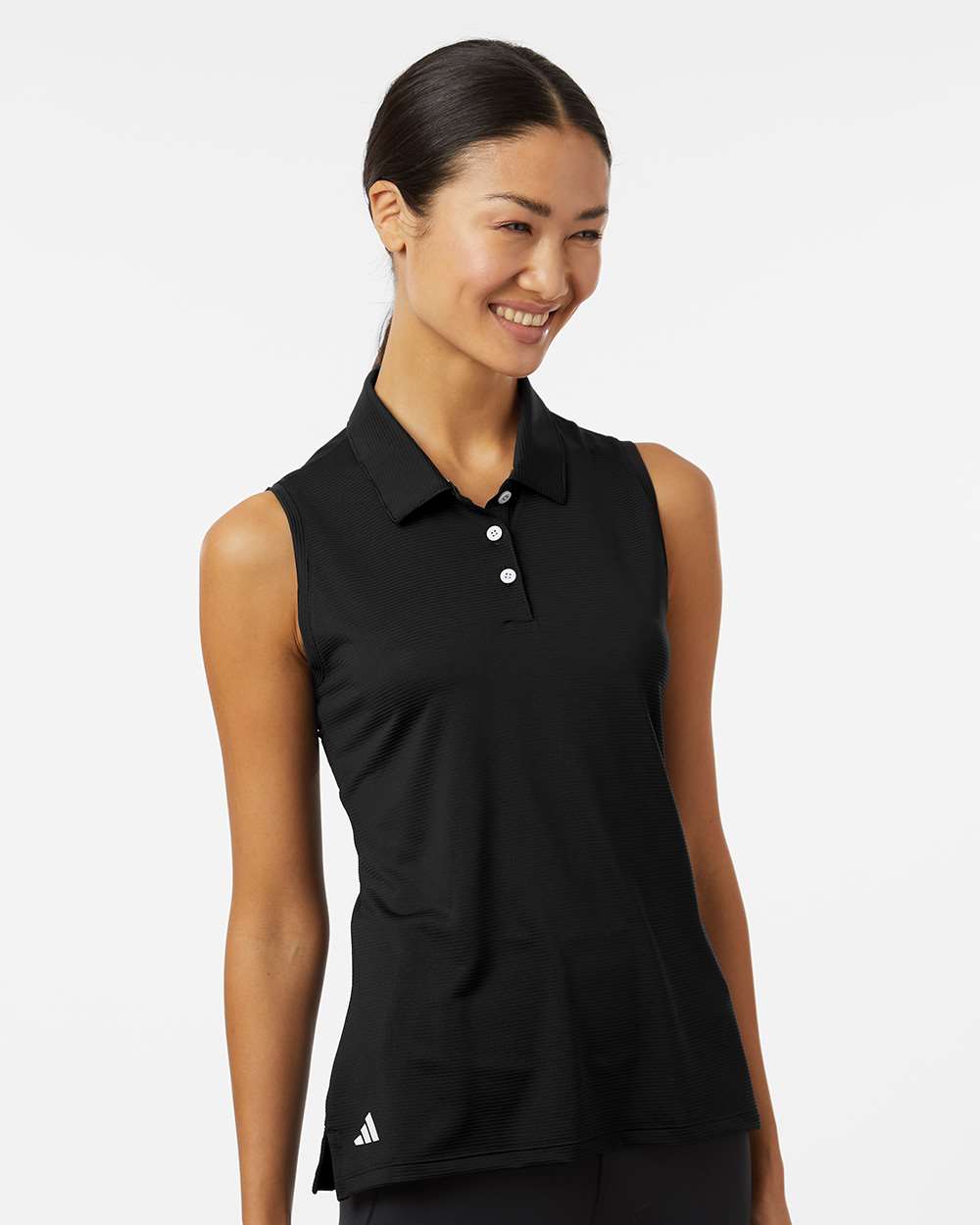 Adidas-A1005-Women's Ottoman Sleeveless Polo - Image 4