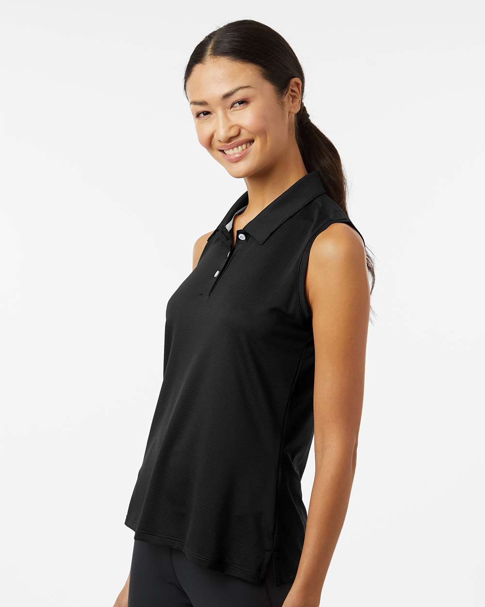 Adidas-A1005-Women's Ottoman Sleeveless Polo - Image 5