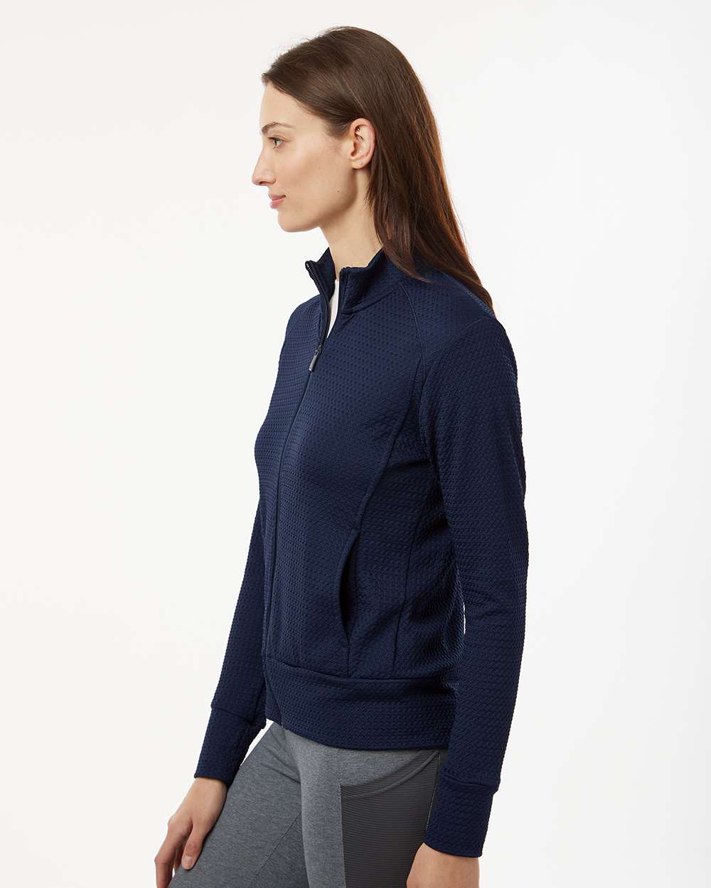Adidas-A1007-Women's Ultimate Textured Full-Zip Jacket - Image 12