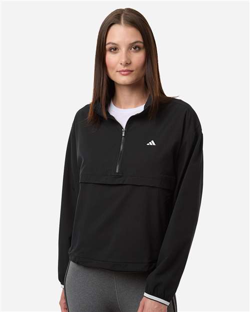 Adidas-A1012-Women's Go-To Quarter-Zip Jacket - Image 4