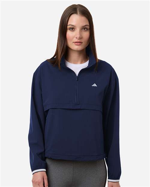 Adidas-A1012-Women's Go-To Quarter-Zip Jacket - Image 7