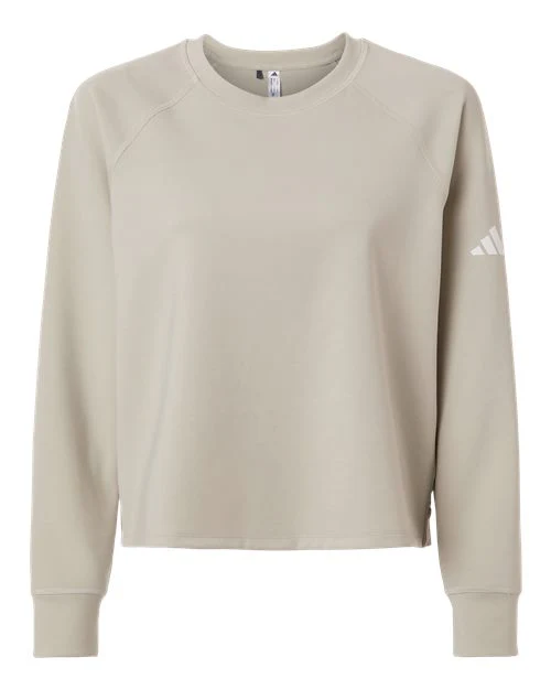 Adidas-A1014-Women's Beyond Side-Snap Crewneck Sweatshirt - Image 3