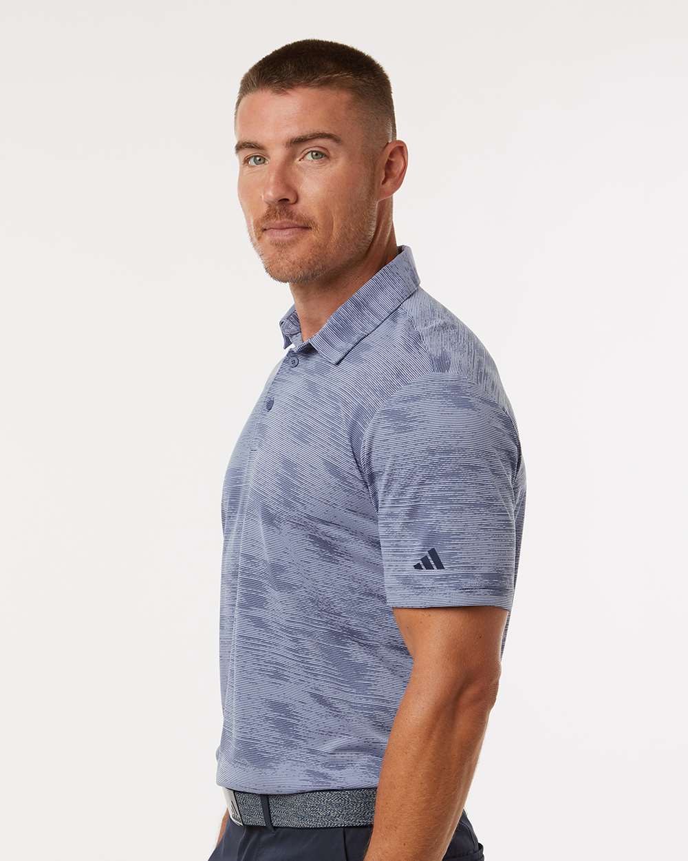 Adidas-A2005-Ultimate365 Textured Stripe Polo - Image 11