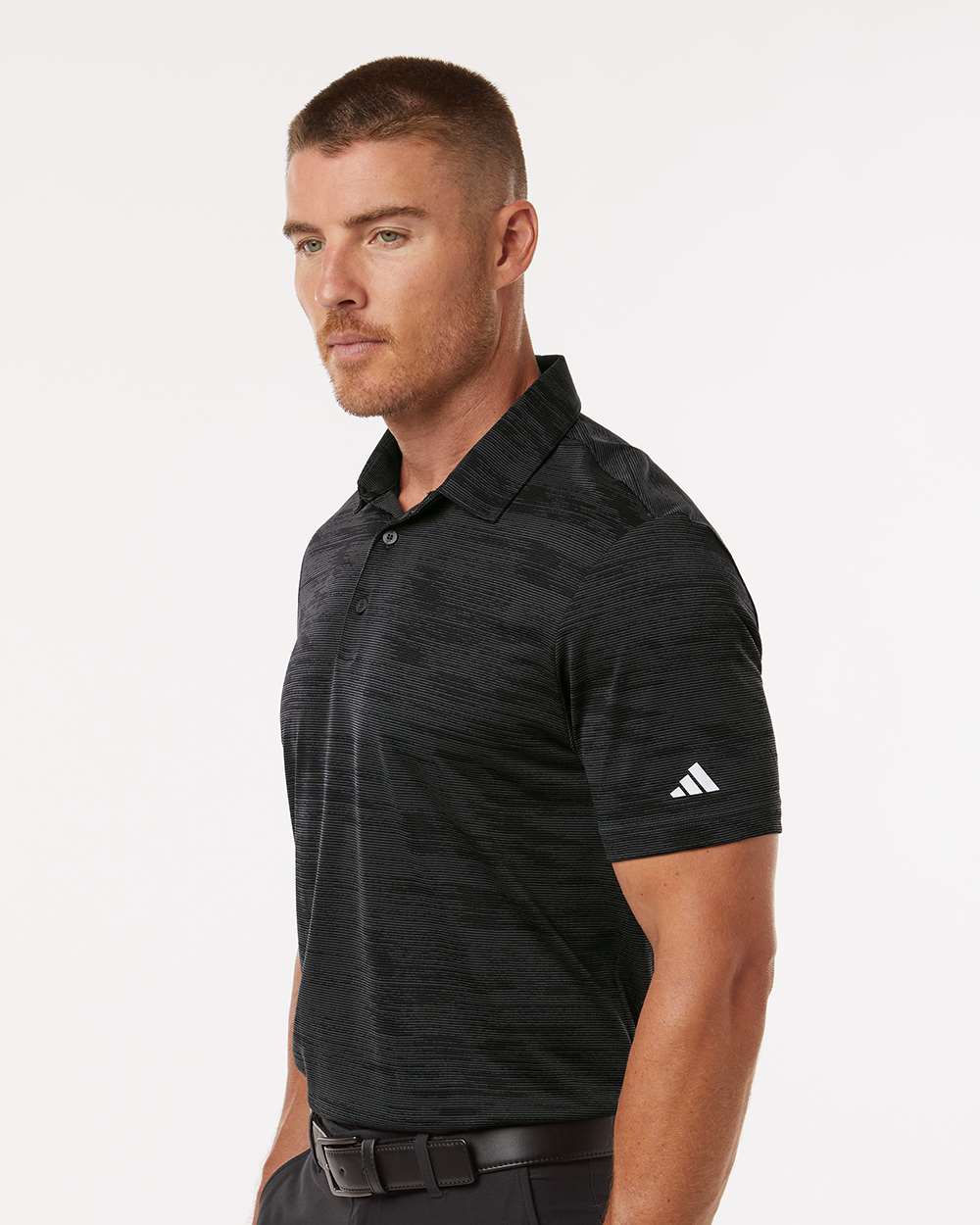 Adidas-A2005-Ultimate365 Textured Stripe Polo - Image 17