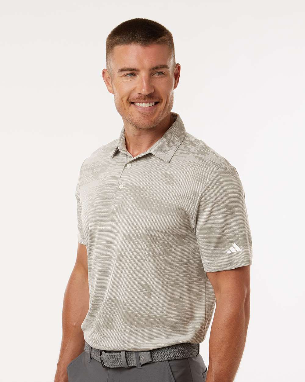 Adidas-A2005-Ultimate365 Textured Stripe Polo - Image 5