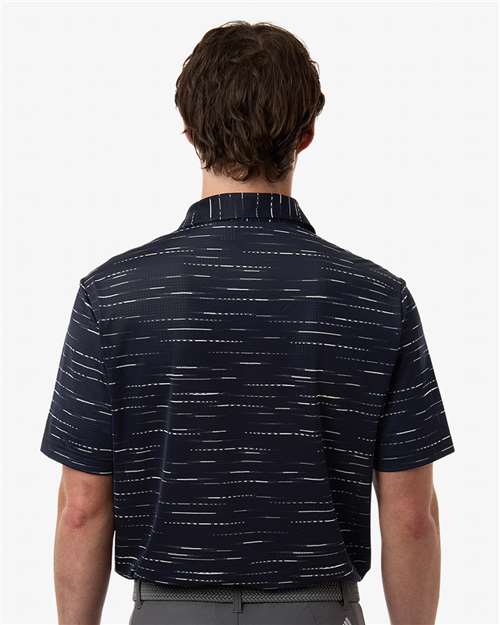 Adidas-A2015-Men's Ultimate365 Mesh Glimmer Print Polo - Image 10