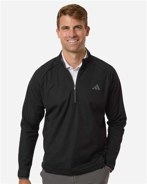 Adidas-A2027-Men's Ultimate365 Wind Quarter-Zip Pullover - Image 4