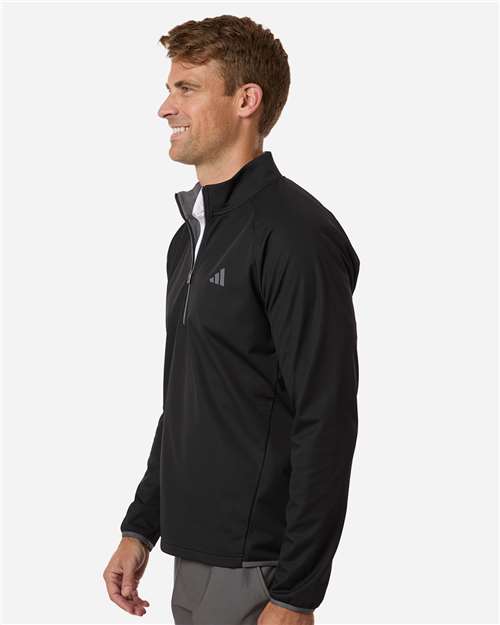 Adidas-A2027-Men's Ultimate365 Wind Quarter-Zip Pullover - Image 5