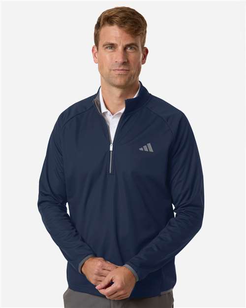 Adidas-A2027-Men's Ultimate365 Wind Quarter-Zip Pullover - Image 7