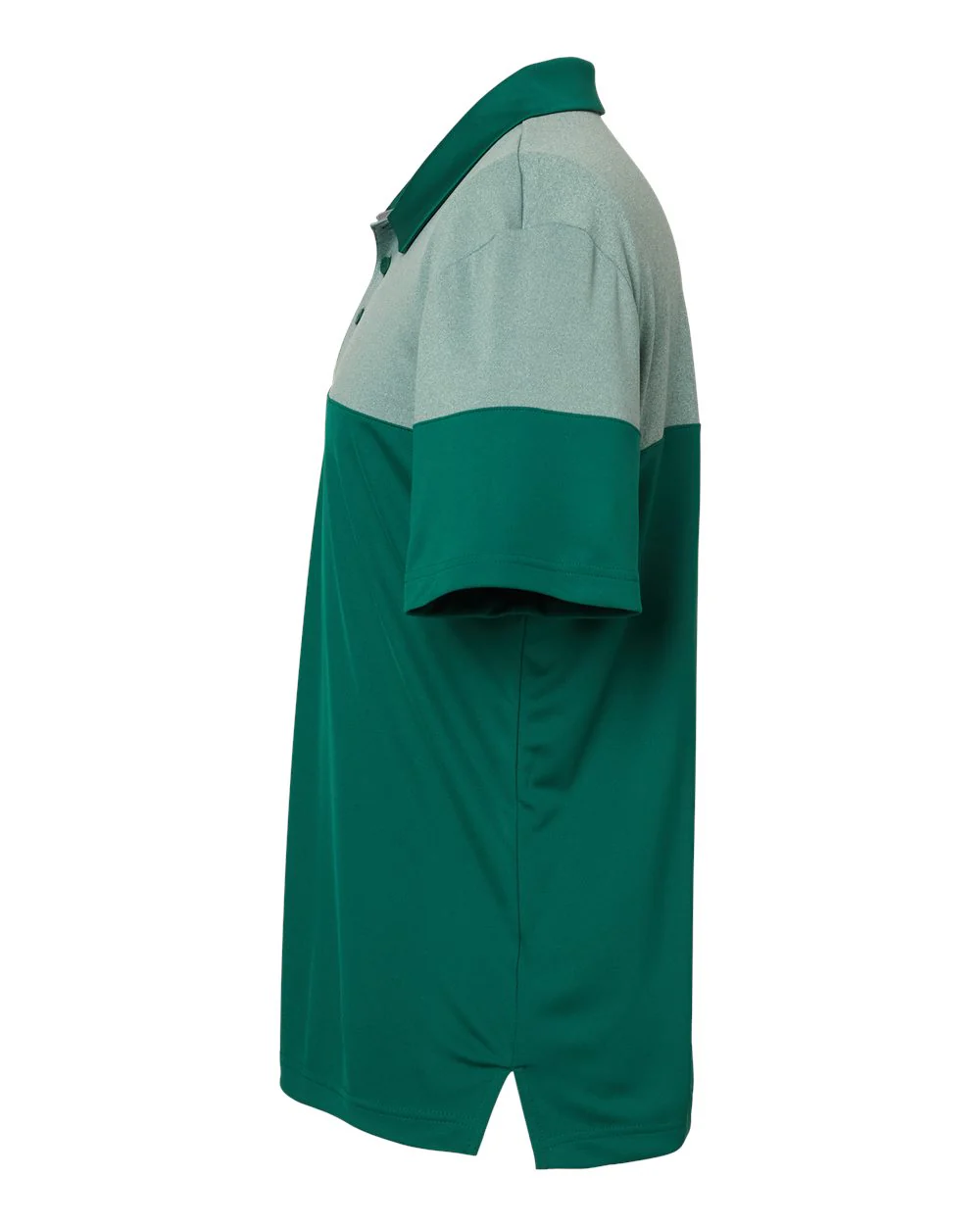 Adidas-A213-Heathered 3-Stripes Colorblocked Polo - Image 10