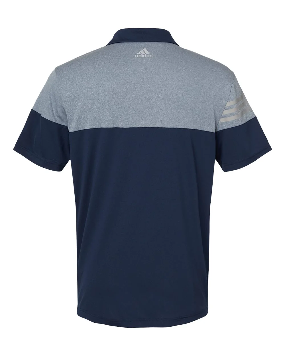 Adidas-A213-Heathered 3-Stripes Colorblocked Polo - Image 15