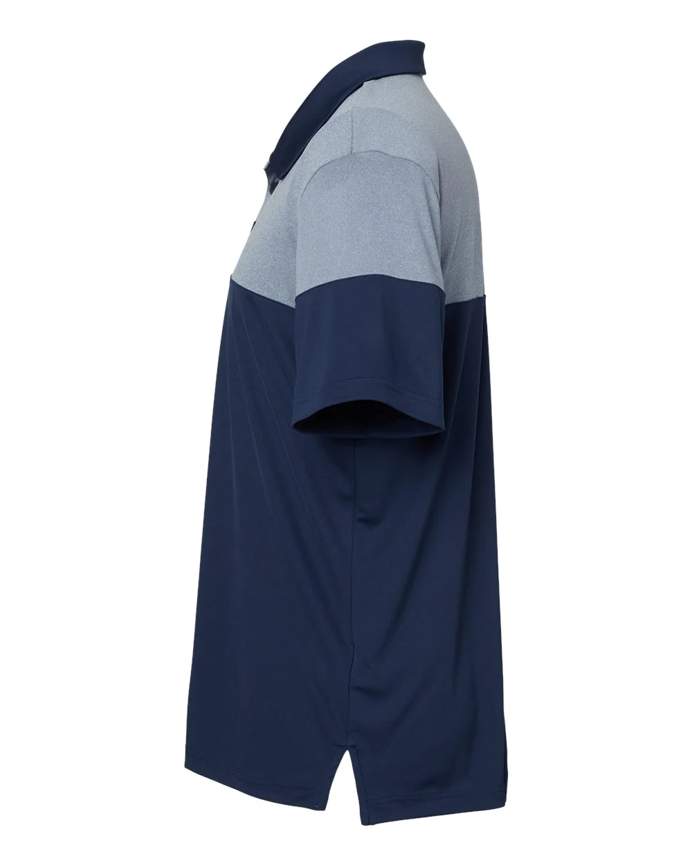 Adidas-A213-Heathered 3-Stripes Colorblocked Polo - Image 16