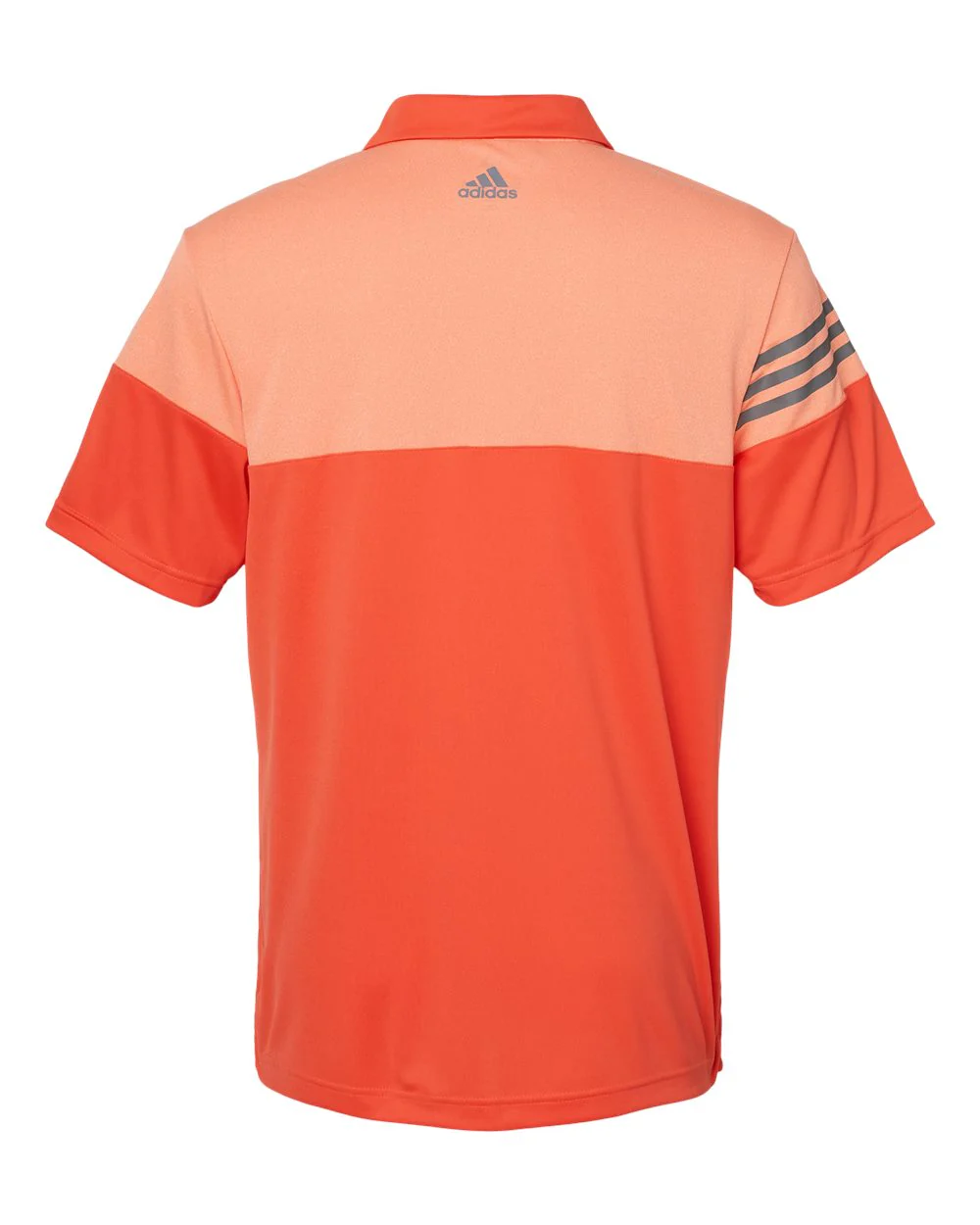 Adidas-A213-Heathered 3-Stripes Colorblocked Polo - Image 2