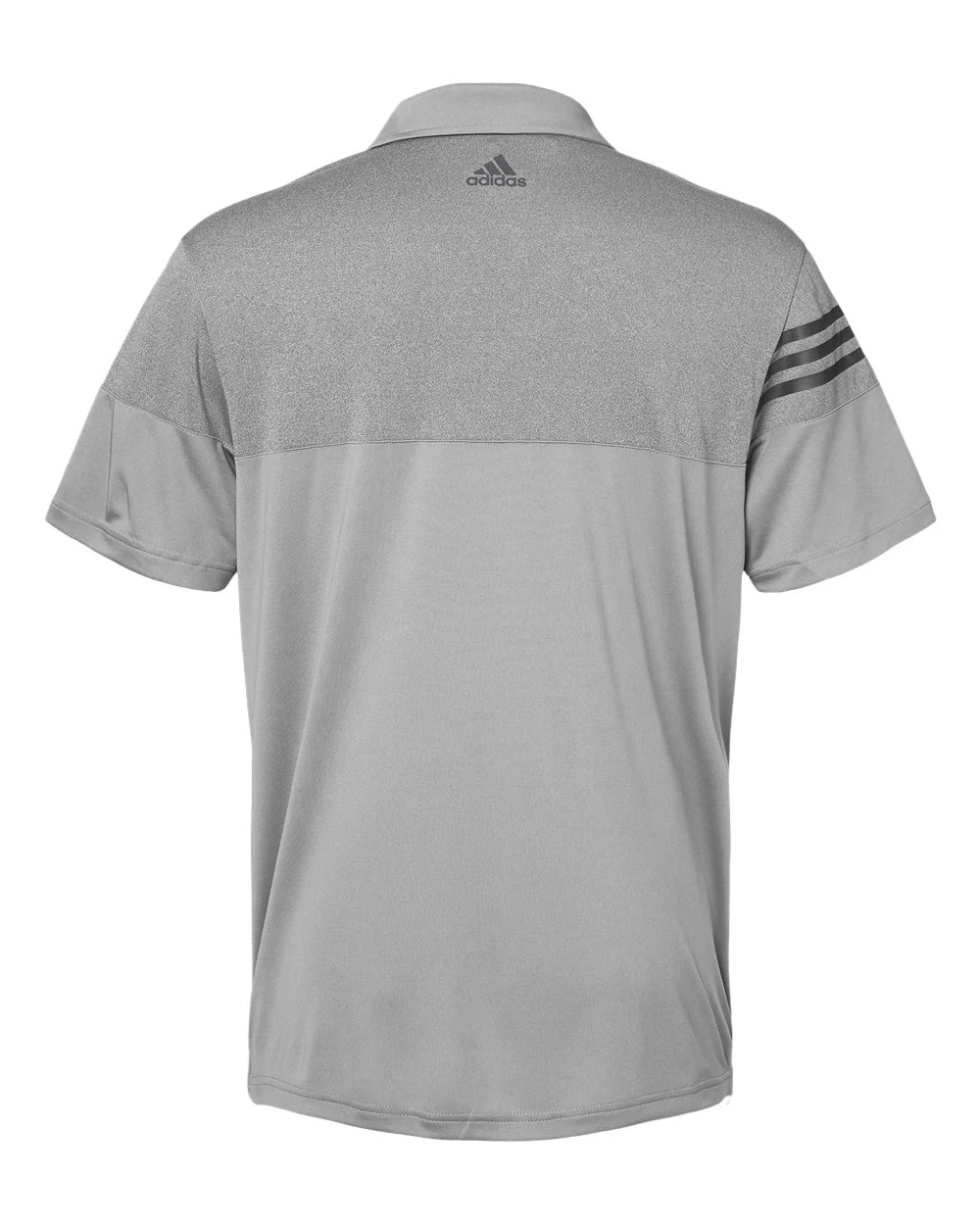 Adidas-A213-Heathered 3-Stripes Colorblocked Polo - Image 27