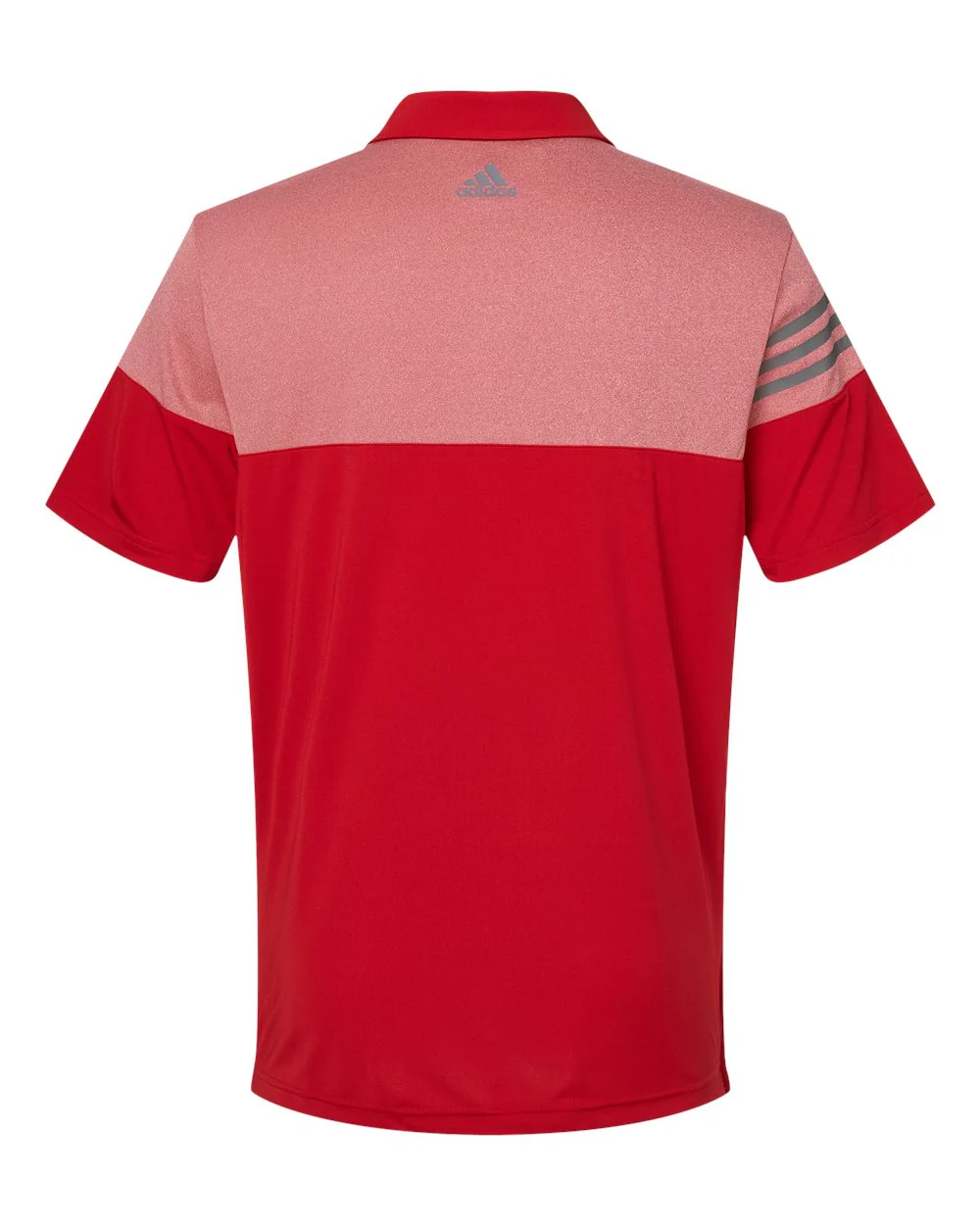 Adidas-A213-Heathered 3-Stripes Colorblocked Polo - Image 33