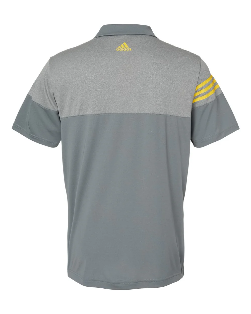 Adidas-A213-Heathered 3-Stripes Colorblocked Polo - Image 39