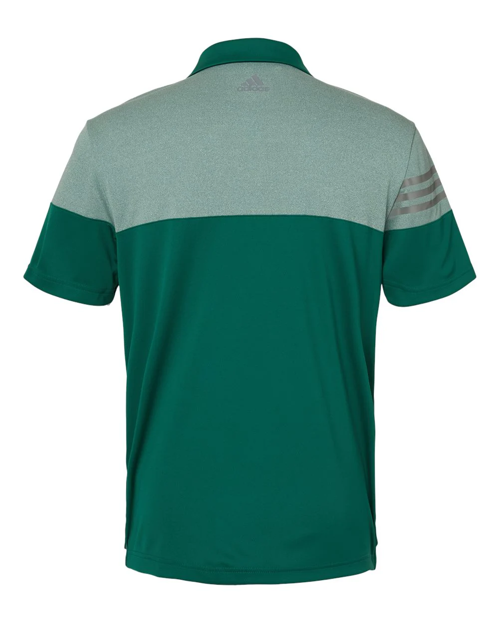 Adidas-A213-Heathered 3-Stripes Colorblocked Polo - Image 9