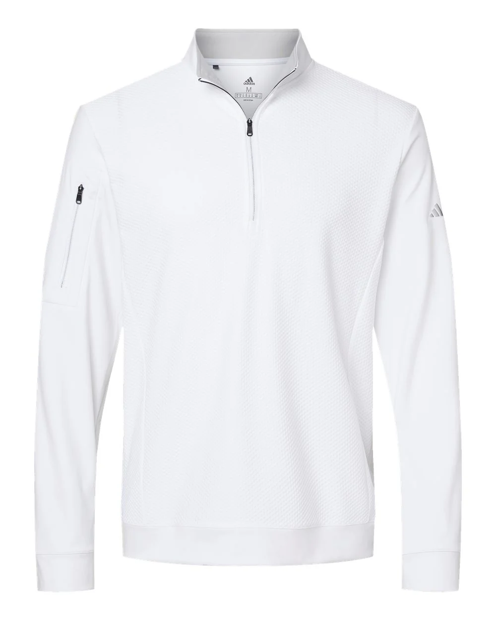 Adidas-A295-Performance Textured Quarter-Zip Pullover - Image 17