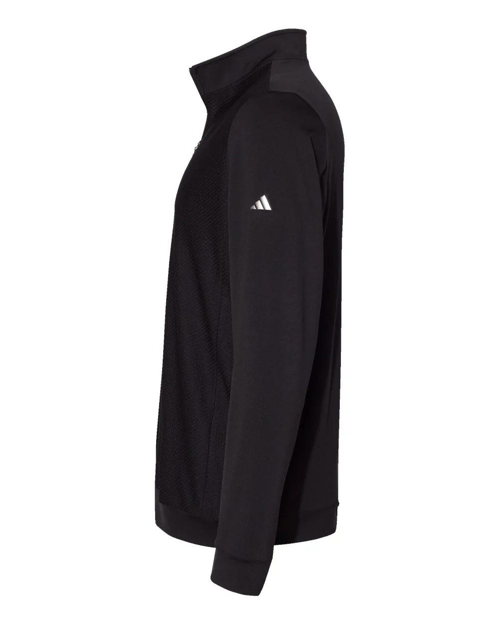 Adidas-A295-Performance Textured Quarter-Zip Pullover - Image 3