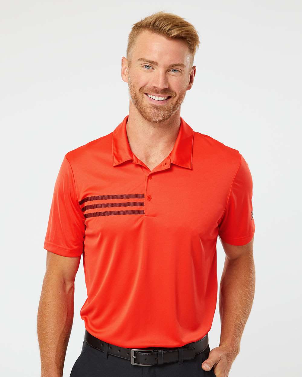 Adidas-A324-3-Stripes Chest Polo - Image 11