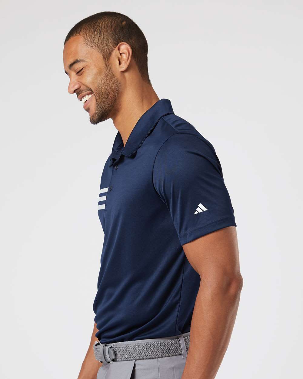 Adidas-A324-3-Stripes Chest Polo - Image 18