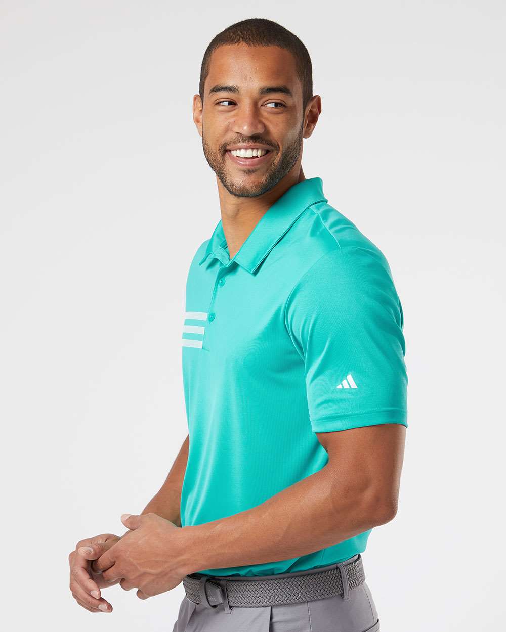 Adidas-A324-3-Stripes Chest Polo - Image 42