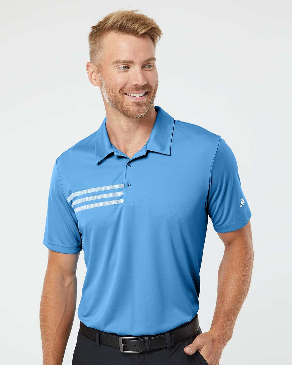 Adidas-A324-3-Stripes Chest Polo - Image 47