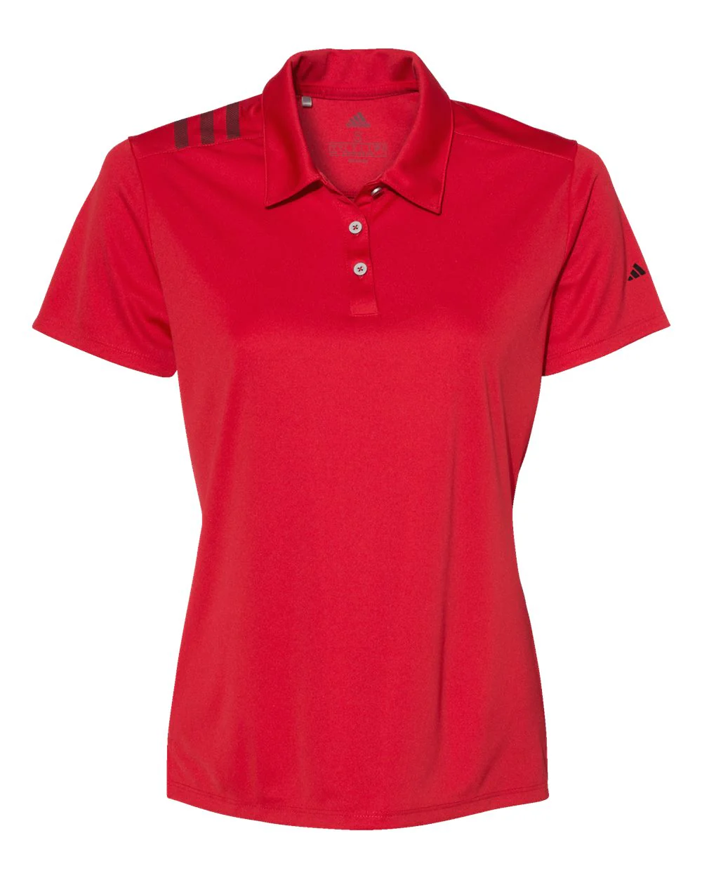Adidas-A325-Women's 3-Stripes Shoulder Polo - Image 14