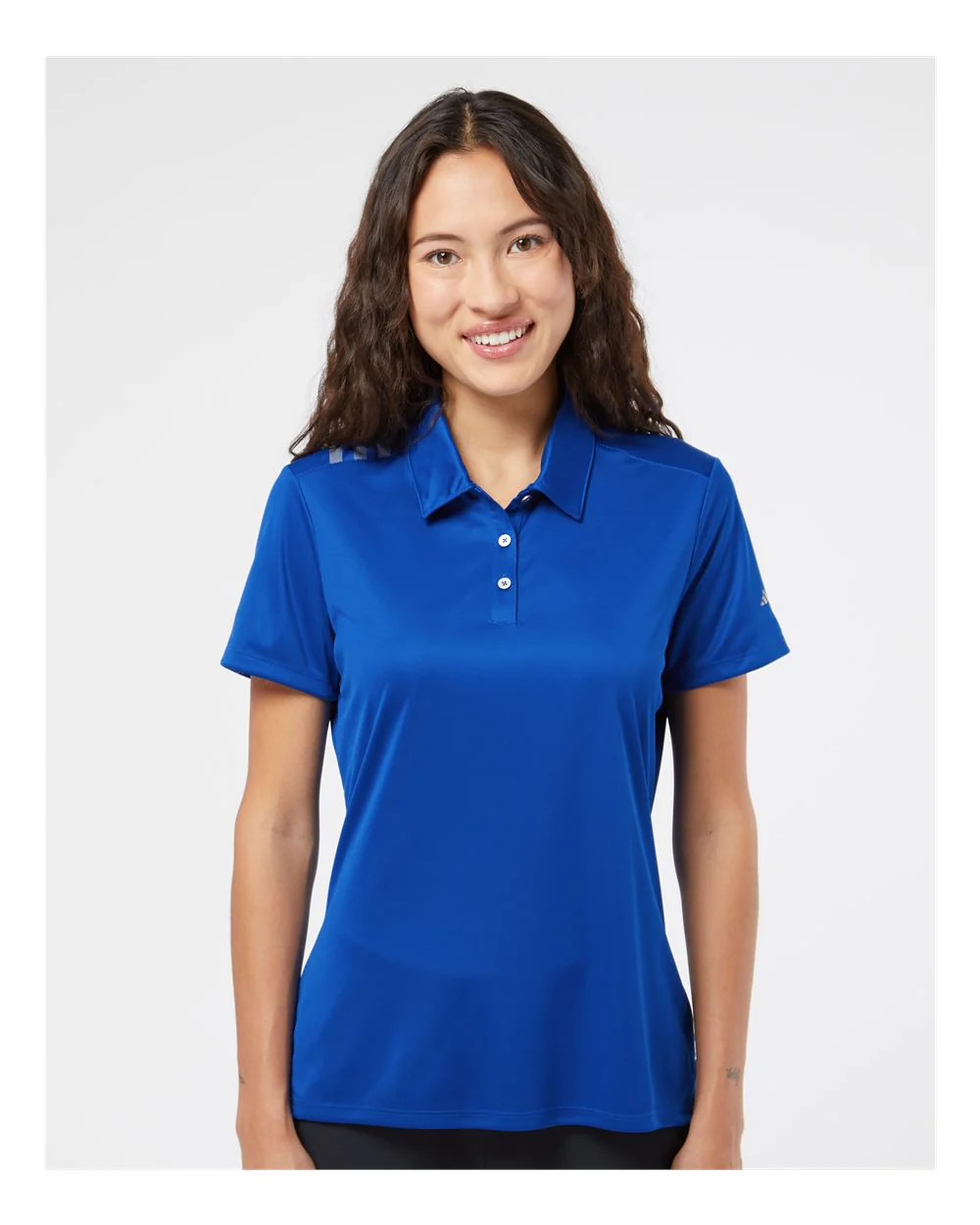 Adidas-A325-Women's 3-Stripes Shoulder Polo - Image 23
