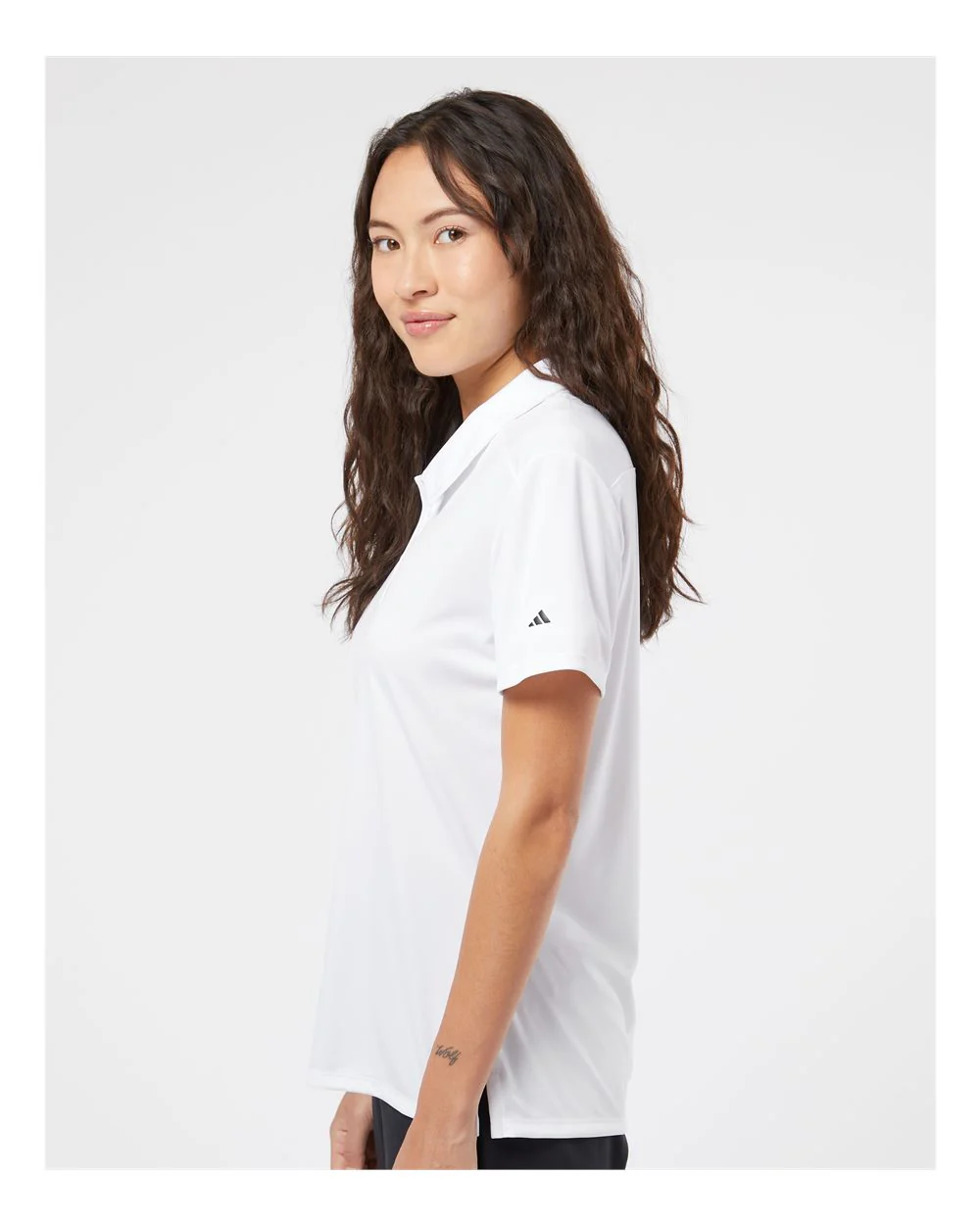 Adidas-A325-Women's 3-Stripes Shoulder Polo - Image 36