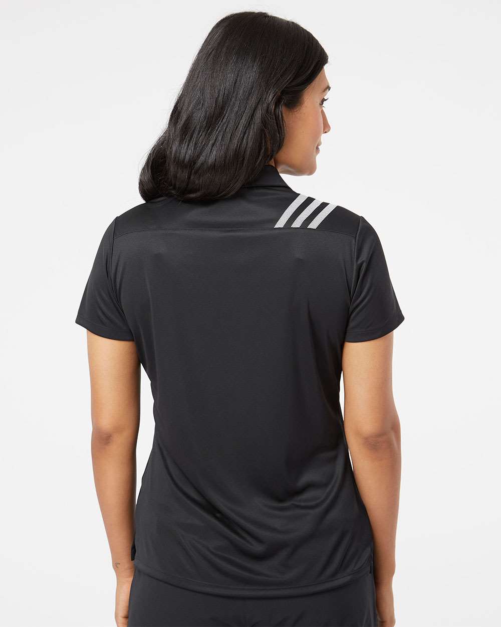 Adidas-A325-Women's 3-Stripes Shoulder Polo - Image 6