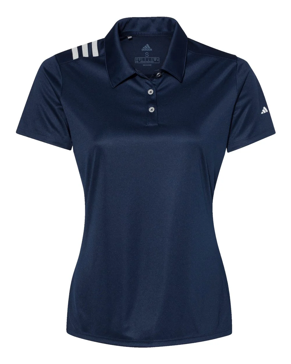 Adidas-A325-Women's 3-Stripes Shoulder Polo - Image 8