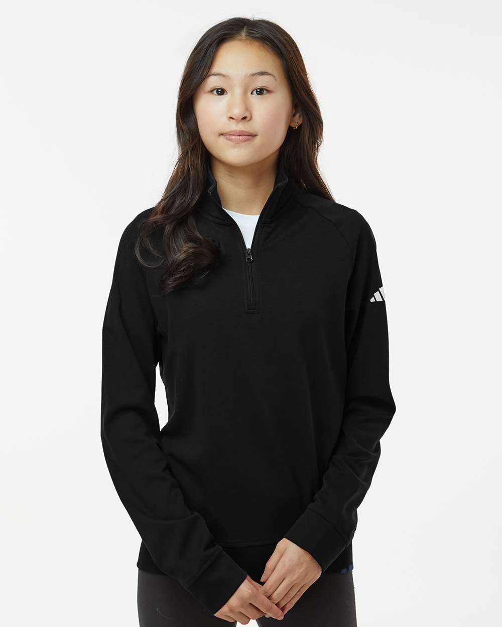 Adidas-A4001-Youth Quarter-Zip Pullover - Image 4