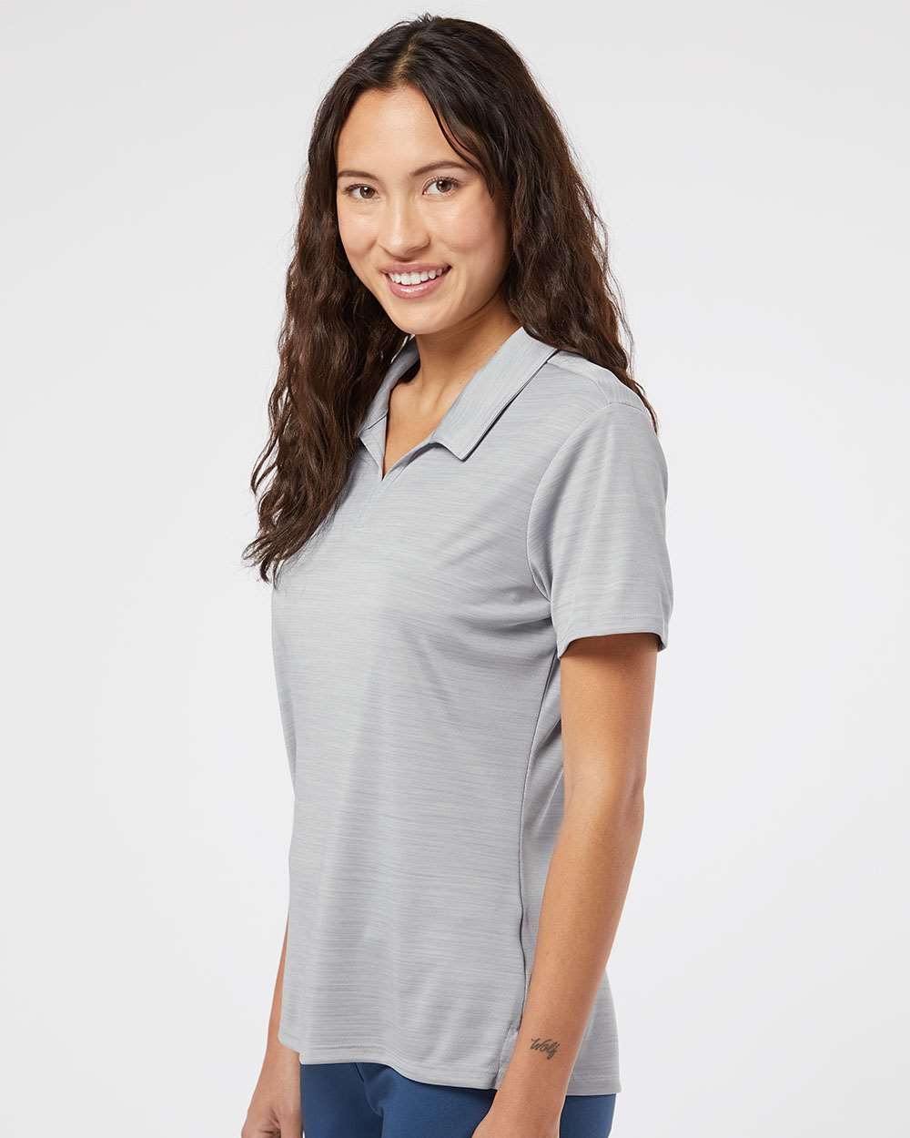 Adidas-A403-Women's Mélange Polo - Image 36