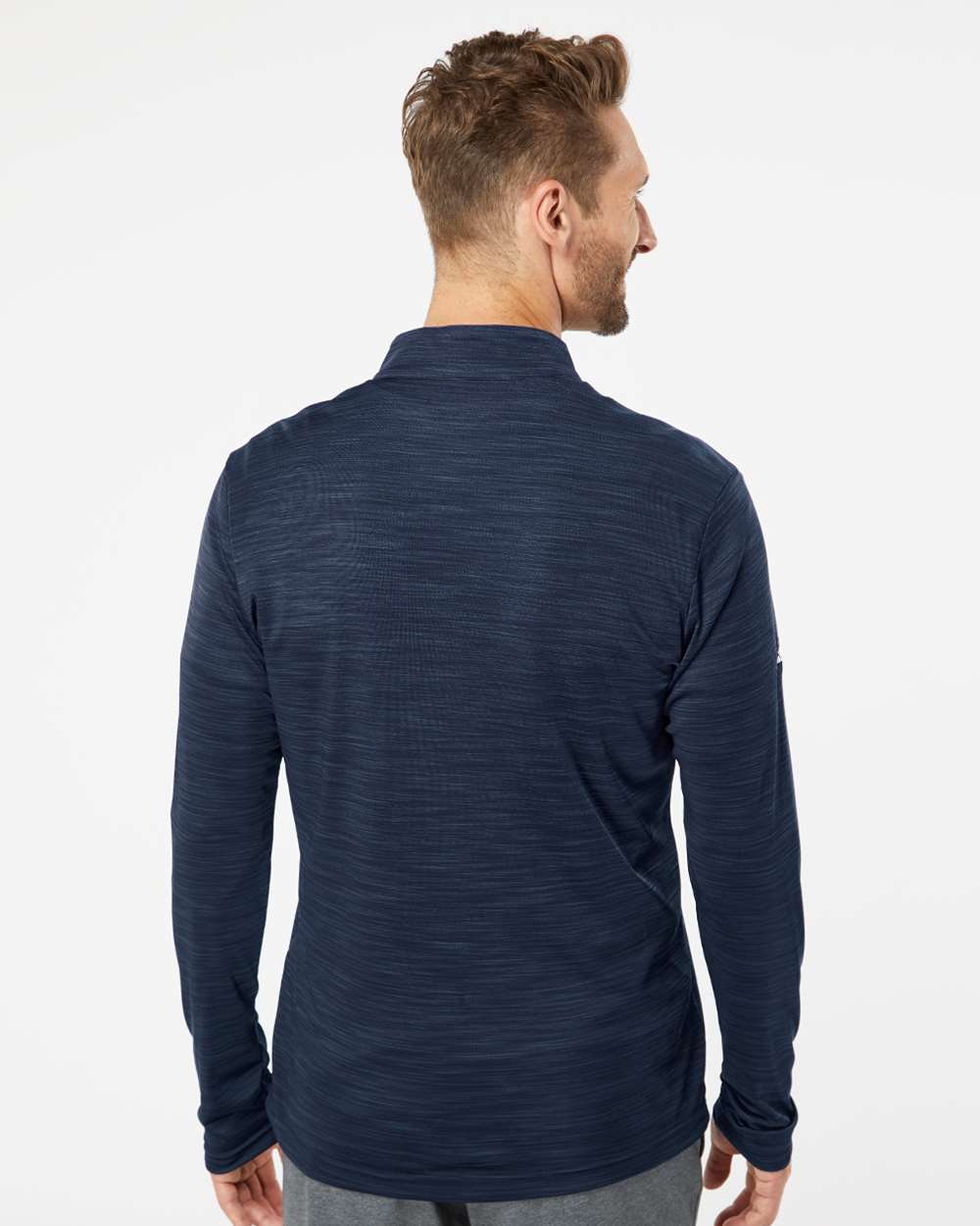 Adidas-A475-Lightweight Mélange Quarter-Zip Pullover - Image 13