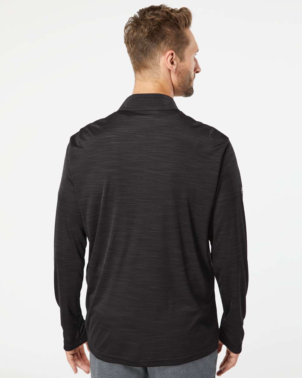 Adidas-A475-Lightweight Mélange Quarter-Zip Pullover - Image 6