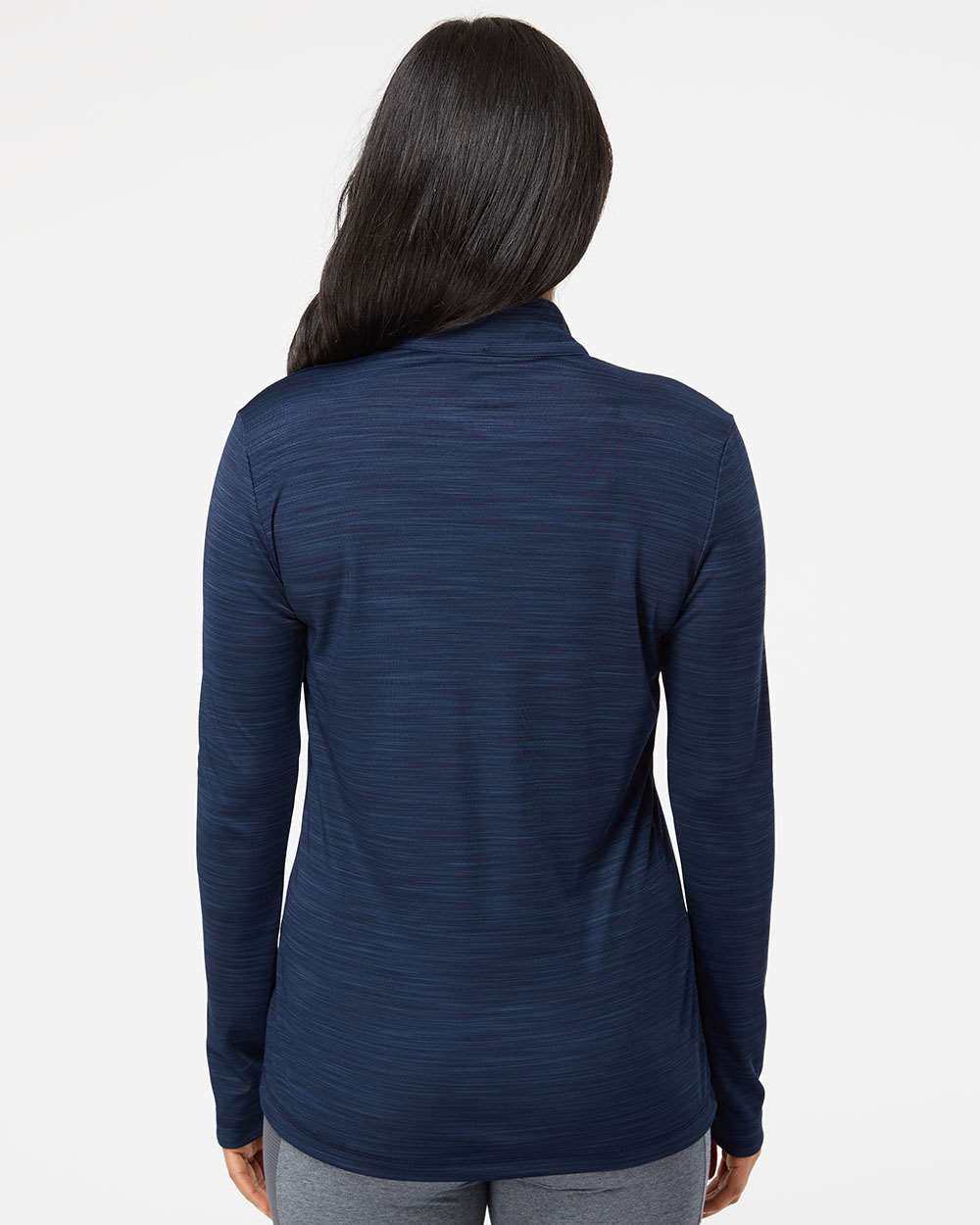 Adidas-A476-Women's Lightweight Mélange Quarter-Zip Pullover - Image 13