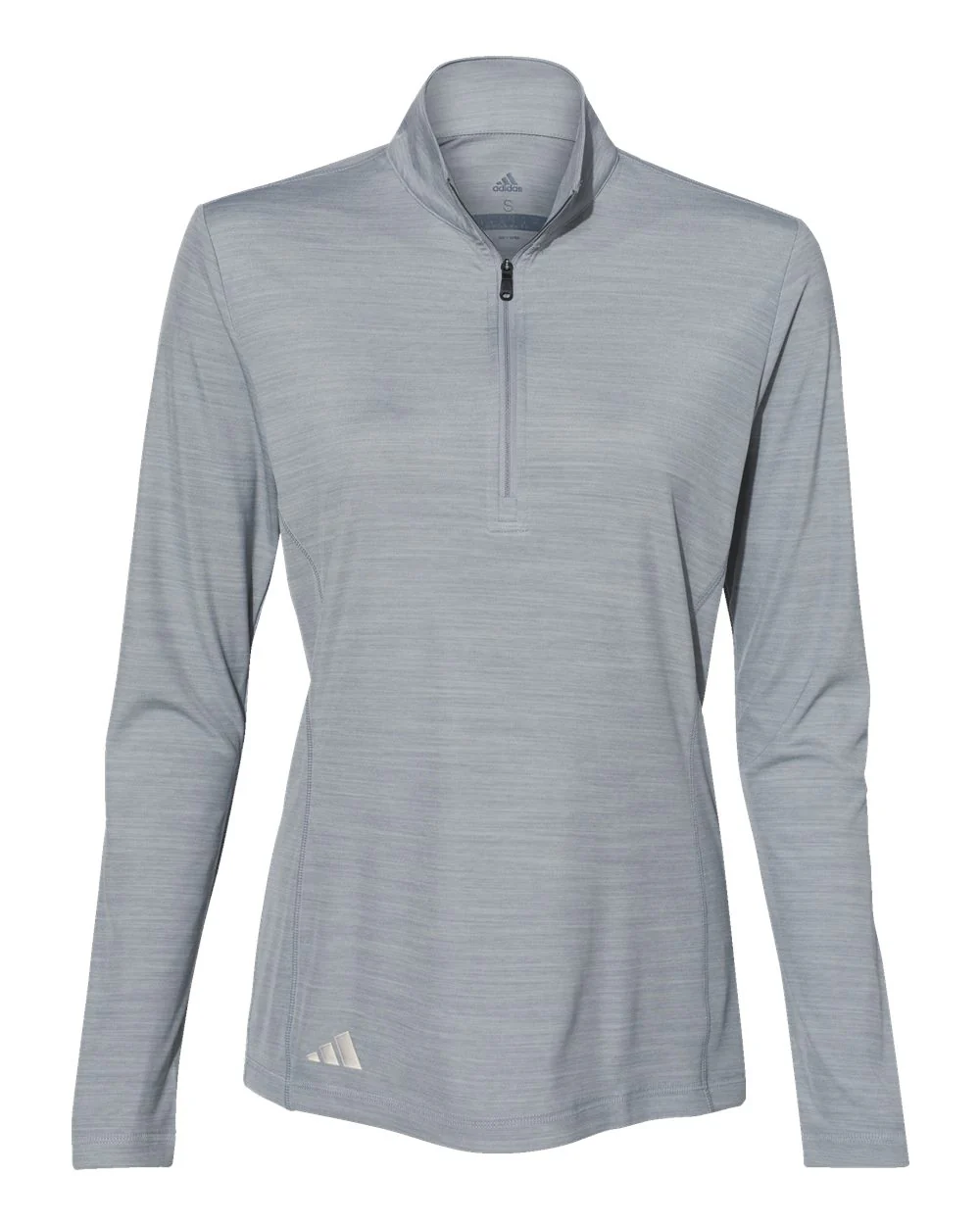 Adidas-A476-Women's Lightweight Mélange Quarter-Zip Pullover - Image 14