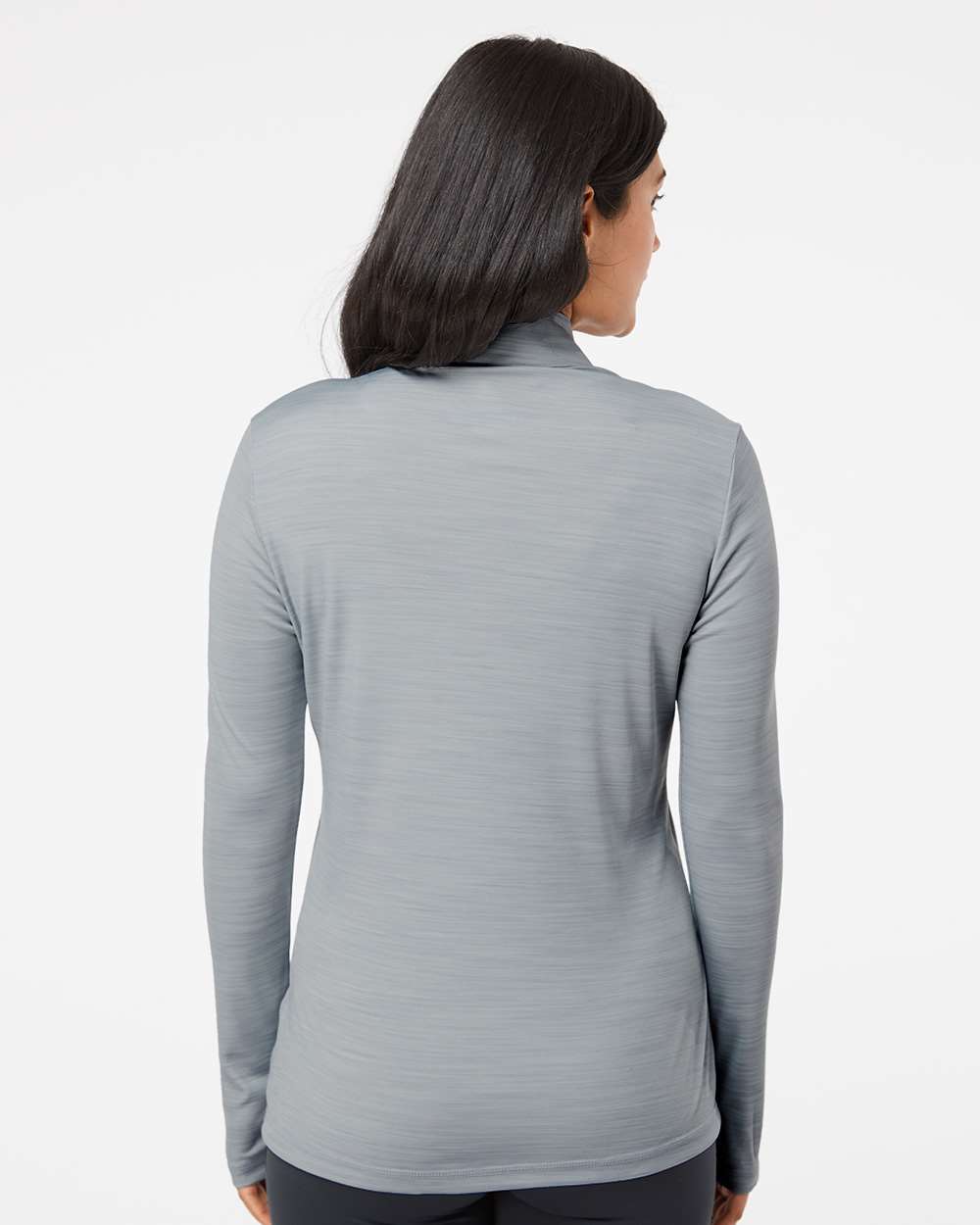 Adidas-A476-Women's Lightweight Mélange Quarter-Zip Pullover - Image 19