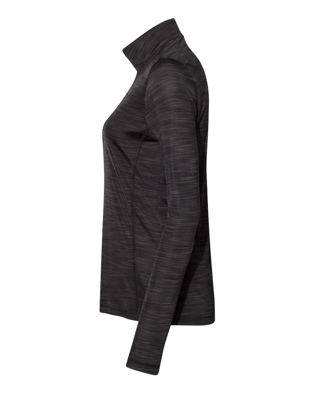 Adidas-A476-Women's Lightweight Mélange Quarter-Zip Pullover - Image 3