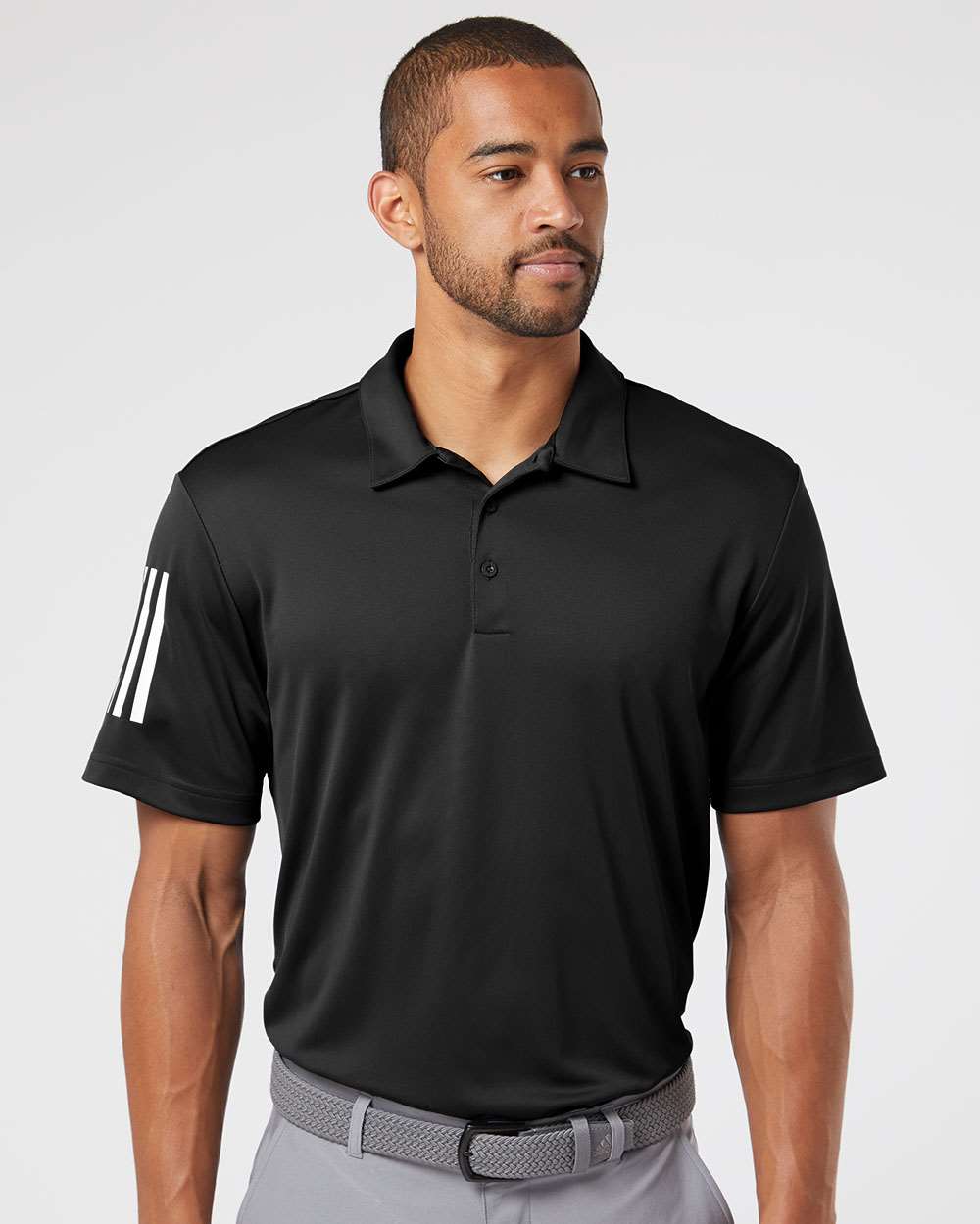 Adidas-A480-Floating 3-Stripes Polo - Image 4