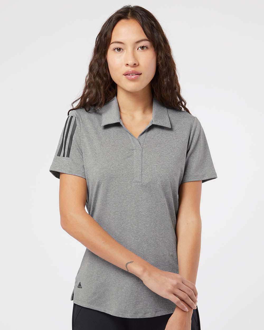 Adidas-A481-Women's Floating 3-Stripes Polo - Image 11