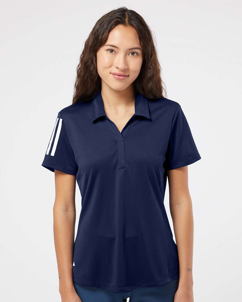 Adidas-A481-Women's Floating 3-Stripes Polo - Image 17