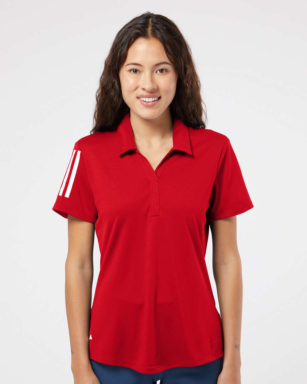 Adidas-A481-Women's Floating 3-Stripes Polo - Image 23