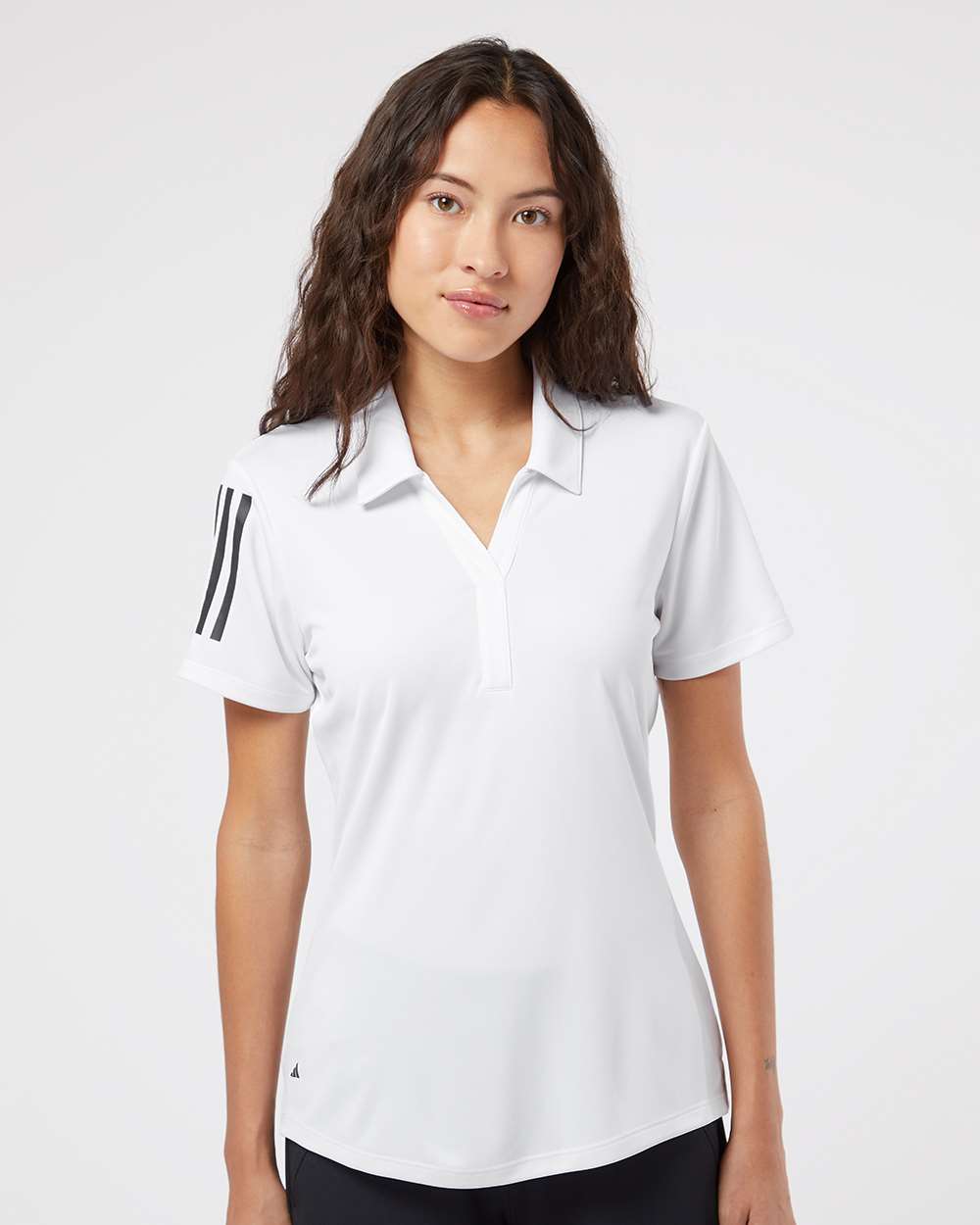 Adidas-A481-Women's Floating 3-Stripes Polo - Image 29