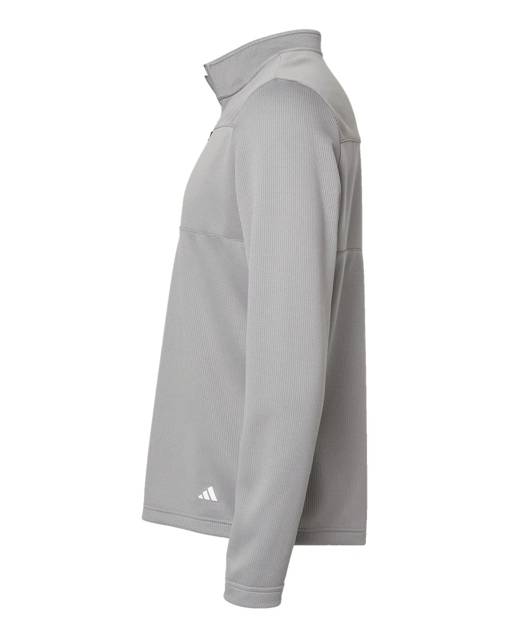 Adidas-A482-3-Stripes Double Knit Quarter-Zip Pullover - Image 10