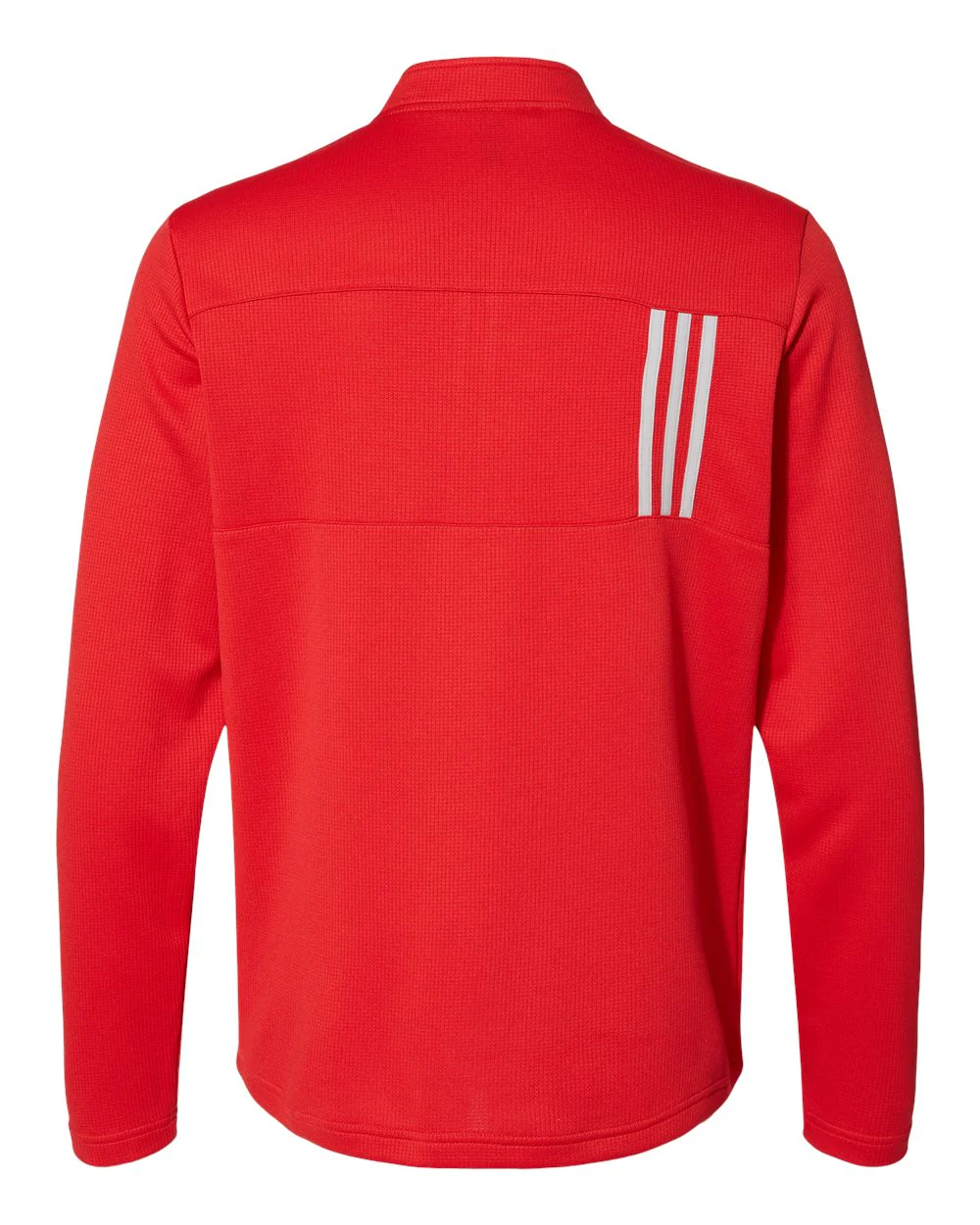 Adidas-A482-3-Stripes Double Knit Quarter-Zip Pullover - Image 15